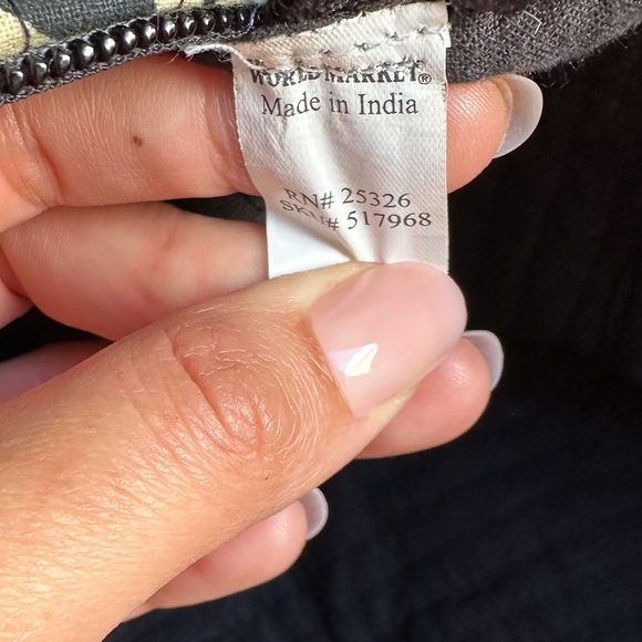 World Market Quilted Duffle Bag Bohemian Style - Picture 13 of 15